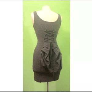 Vintage Betsey Johnson Dress Corset Bustle RARE